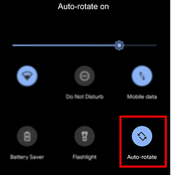 Android Auto Rotate Setting